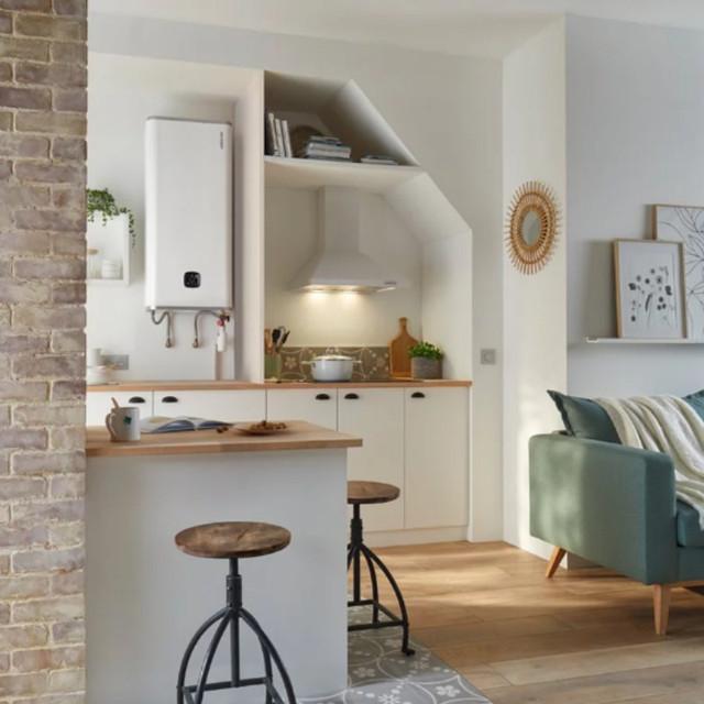 Chauffe-eau électrique Linéo connecté vertical mural multiposition blanc 65L - Atlantic - 157207_2