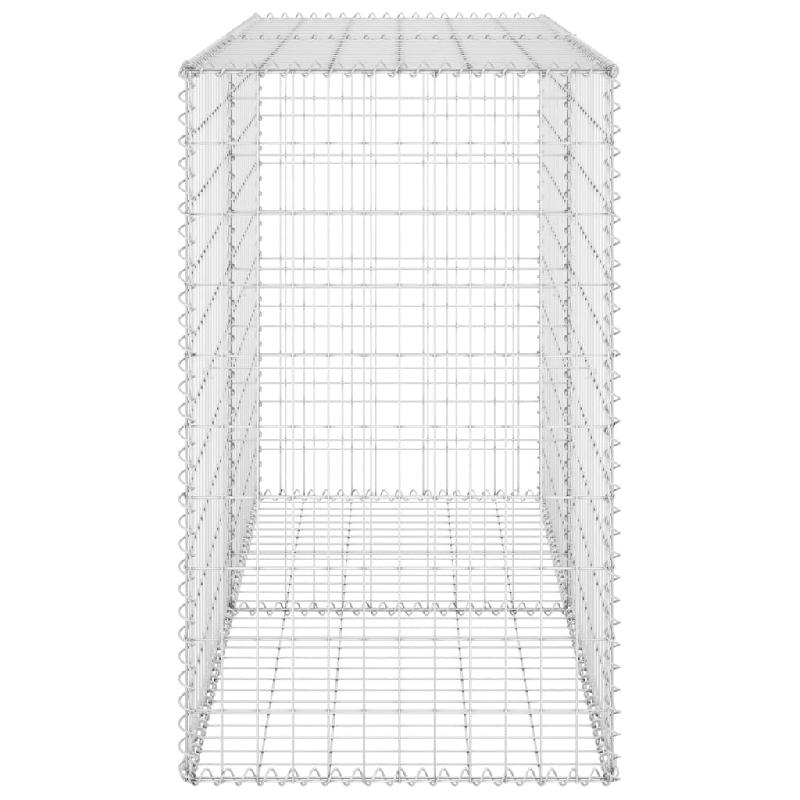 Vidaxl mur en gabion avec couvercles acier galvanisé 150x60x100 cm 147814_2