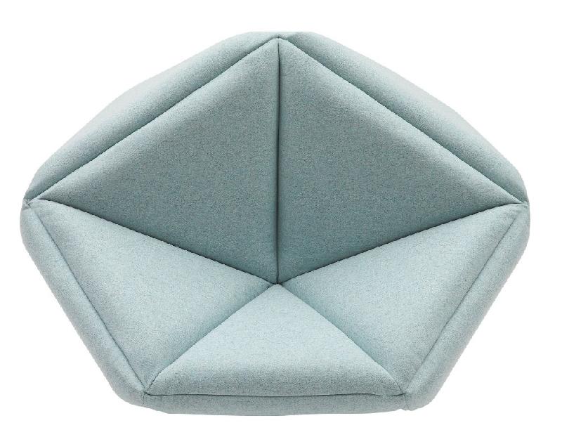 Fauteuil en tissu Fold- Softline - Feld Bleu clair_2