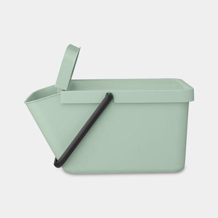 Poubelle empilable Brabantia - Jade Green - 20L - White - Polyvalente et écologique_2
