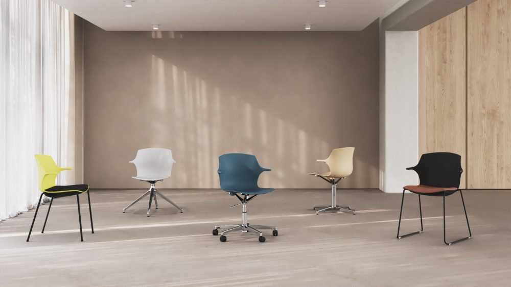 Chaise légère adaptée aux  espaces polyvalents, de formation ou collectifs - Frill_2