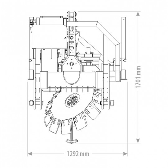 Charrue forestière agricole - Compatible tracteur - Labour forestier ou non - Profondeur max 450mm - Système hydraulique PTO_2
