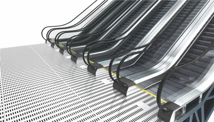 Escalier mécanique résidentiel doté de dispositifs de sécurité modernes