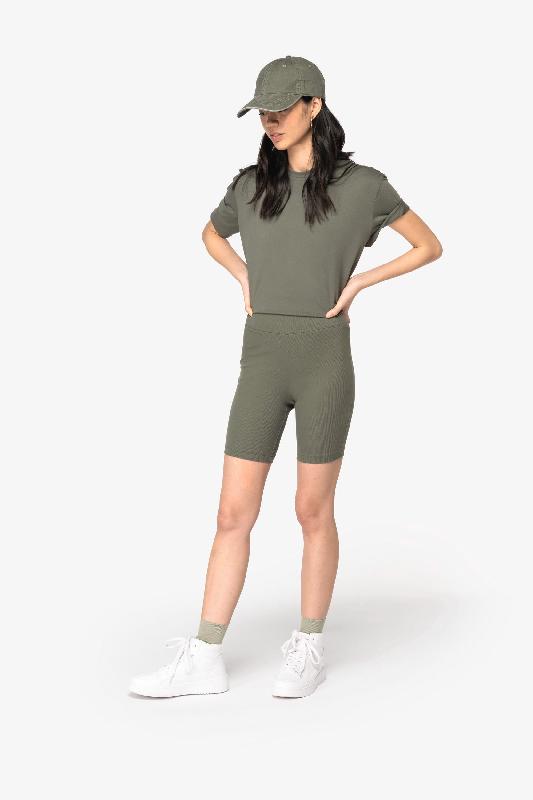 Short écoresponsable côtelé femme - Native Spirit NS744 - coton biologique, matière extensible et coupe slim_2