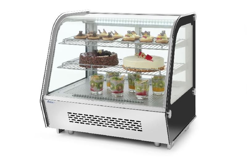 Vitrine réfrigérée de présentation pâtisserie positive 120L HENDI_2