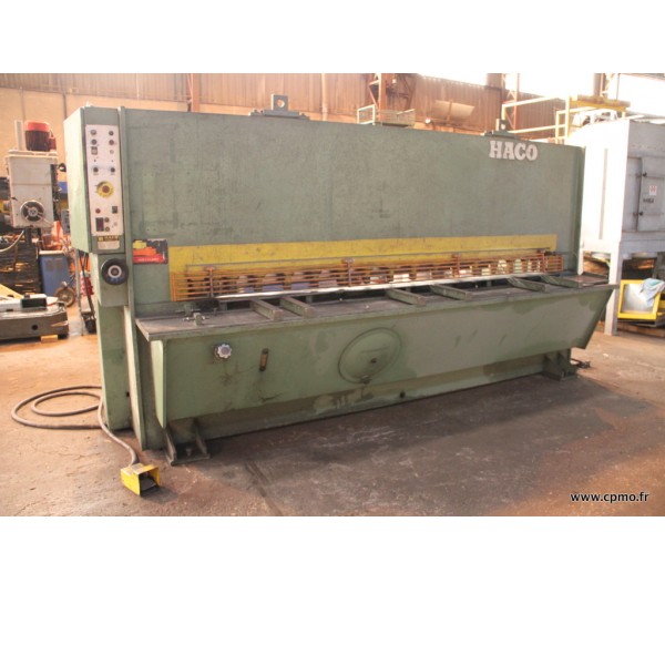 Cisaille guillotine industrielle HACO TOOLMASTER 3000/11 - angle de coupe réglable électro-hydraulique, longueur utile 3050 mm, épaisseur 11 mm_2
