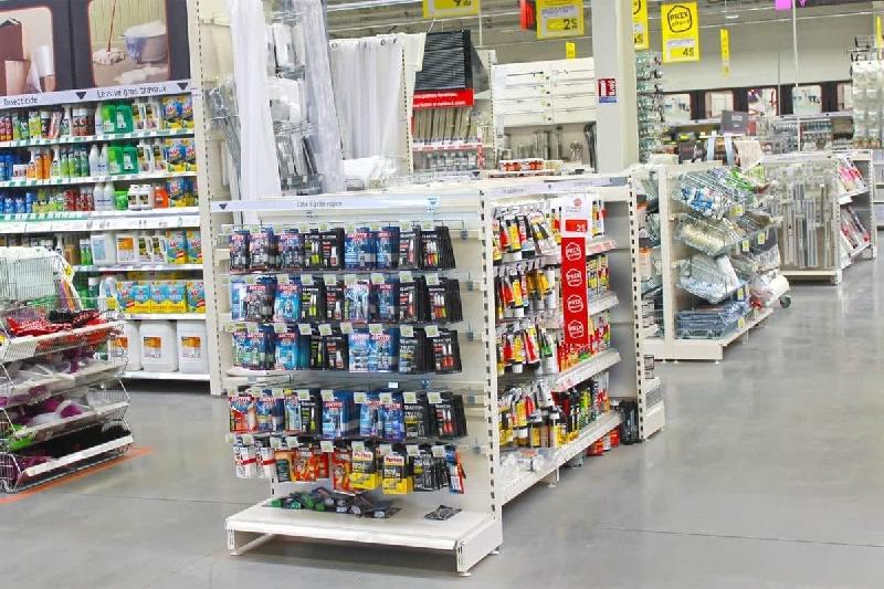 Tête de gondole modulable avec / sans piètements - Dimensions 665/1000/1330 mm_2