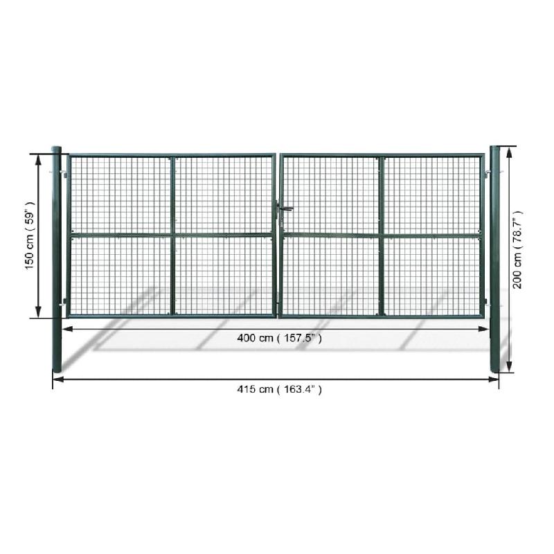 Vidaxl portillon maille 415 x 200 cm / 400 x 150 cm 141391_2