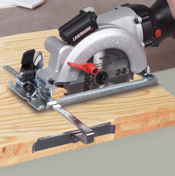Scie circulaire compacte Worx WX427 - 710W - LaserGuide - Profondeur de coupe jusqu'à 46 mm - Poids 2.3 kg_2