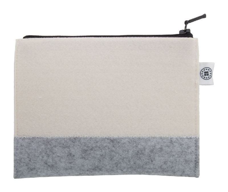 Trousse de toilette zippée en feutrine RPET personnalisable - impression sublimation totale_2