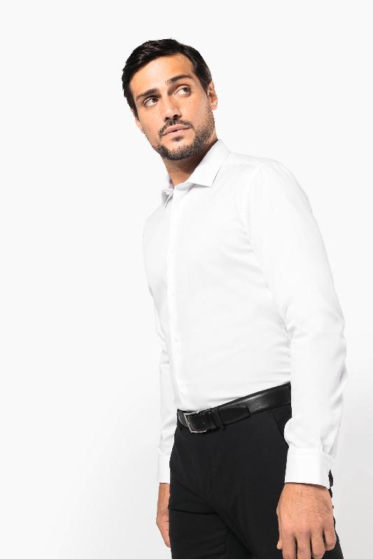 Chemise twill manches longues homme - Réf: PK506 - Kariban Premium - 100% coton, entretien facile_2