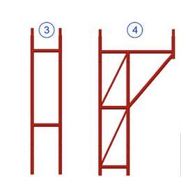 Échafaudage à pivots - cadres préfabriqués - charge maxi. 30kN/m2 - GBM_2