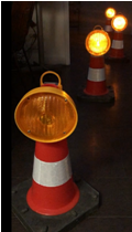 Lampe de cône solaire à défilement, système infra-rouge - LAM CONE 2021_2