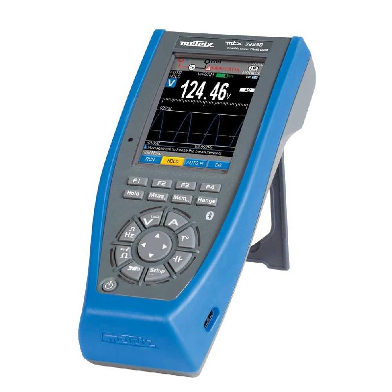 MTX3293-B - Multimètre numérique graphique TRMS AC+DC, 100 kPts, IP67, 200 kHz, USB, écran couleur haute lisibilité_2