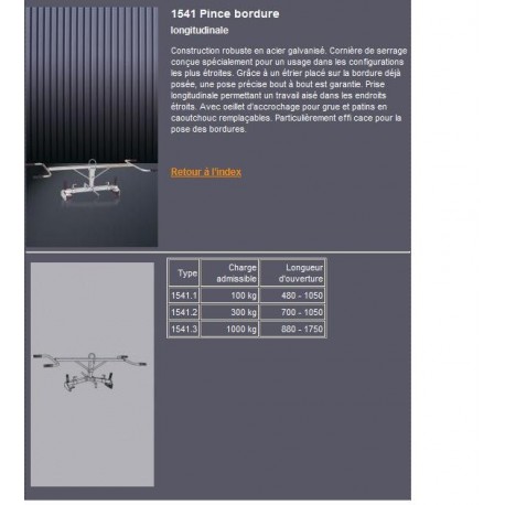Pince pose bordure eichinger de 100kg  référence 1541.1_2