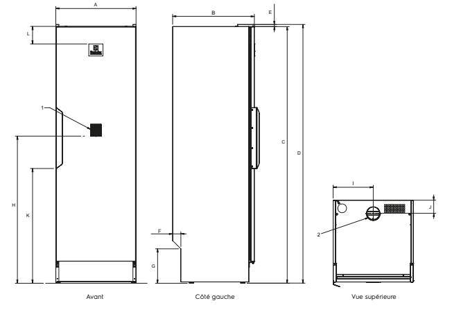 Cabine de séchage DC6-4 - porte réversible isolée - capacité 4 kg - adaptée aux personnes handicapées_2