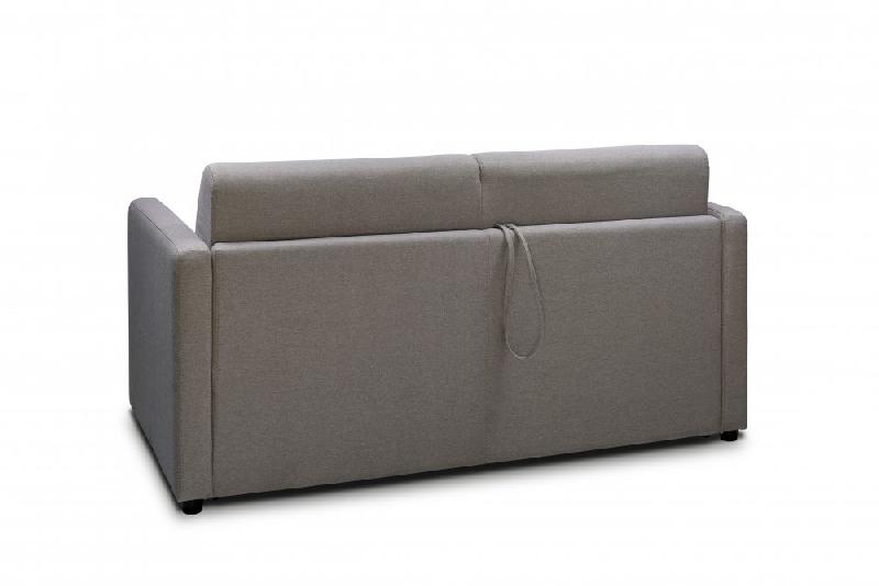 Canapé Grandiose Convertible CanapExpress - Matelas Memory 22 cm - Sommier à Lattes 160 cm - Tissu Tweed Gris_2