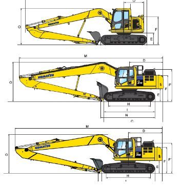 Excavator range slf/lr pelles sur chenilles super long front_2