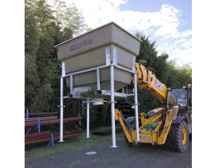Trémie mobile de stockage de granulés  -  capacité 1.1m3 ou 2.3m3 -  Ø ouverture 700mm - Trémie'Box_2