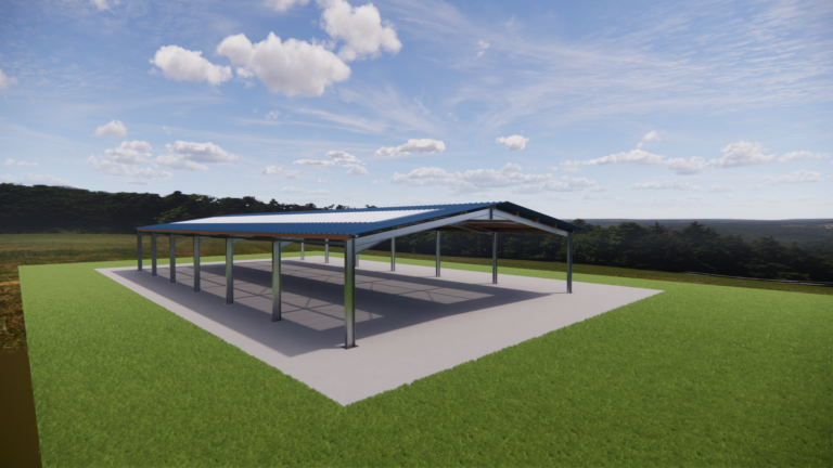 Bâtiment métallique ou manège équestre 15 x 30m - CHARP02 - charpente modulaire et résistante_2