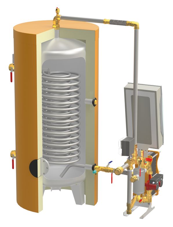 Préparateur ECS de stérilisation - Production semi-instantanée - Régulation de température et prévention des brûlures_2