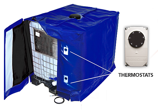 Réchauffeur pour IBC 1000 litres - boîtier IP65 - thermostat électronique - température réglable_2