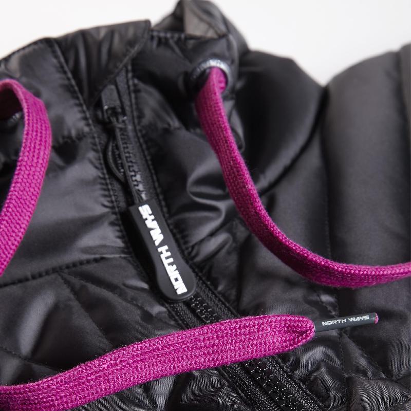 Veste de travail femme - Taille L, 92-96 cm - Noir - Col montant ajustable - Référence 980112_2