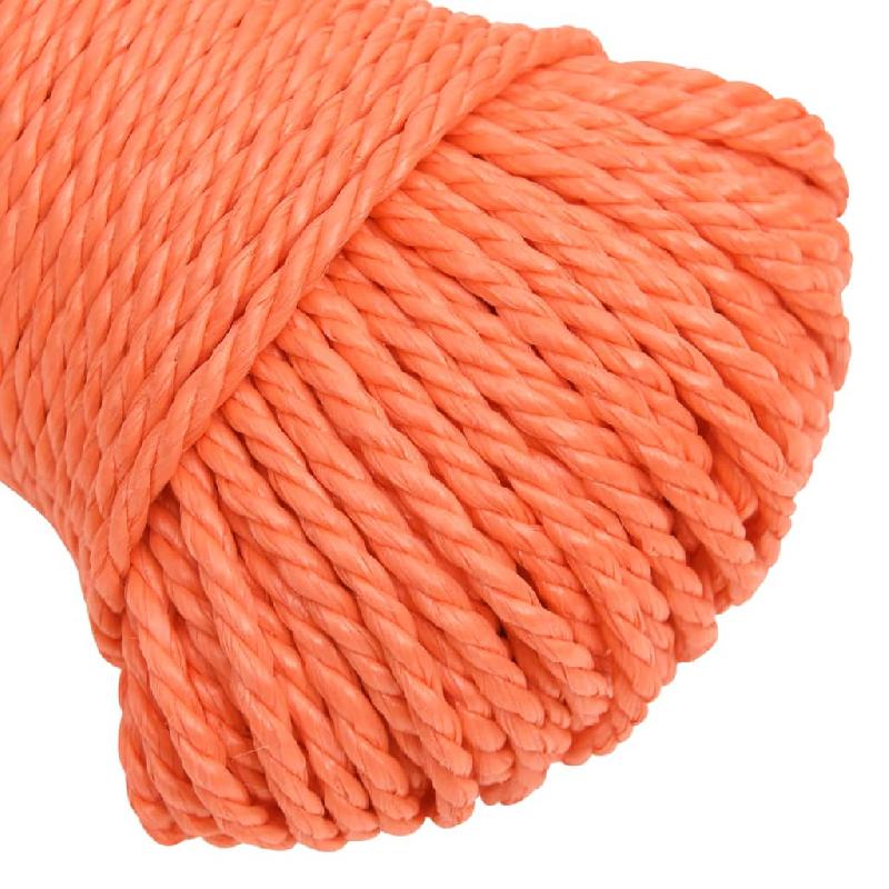 Vidaxl corde de travail orange 8 mm 25 m polypropylène 152928_2