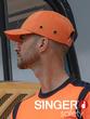 Casquette anti-heurt type base-ball - Coque ABS - Orange haute-visibilité - Norme EN 812_2