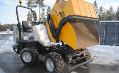 Dumper à pneus avec capacité de charge utile 3500 kg