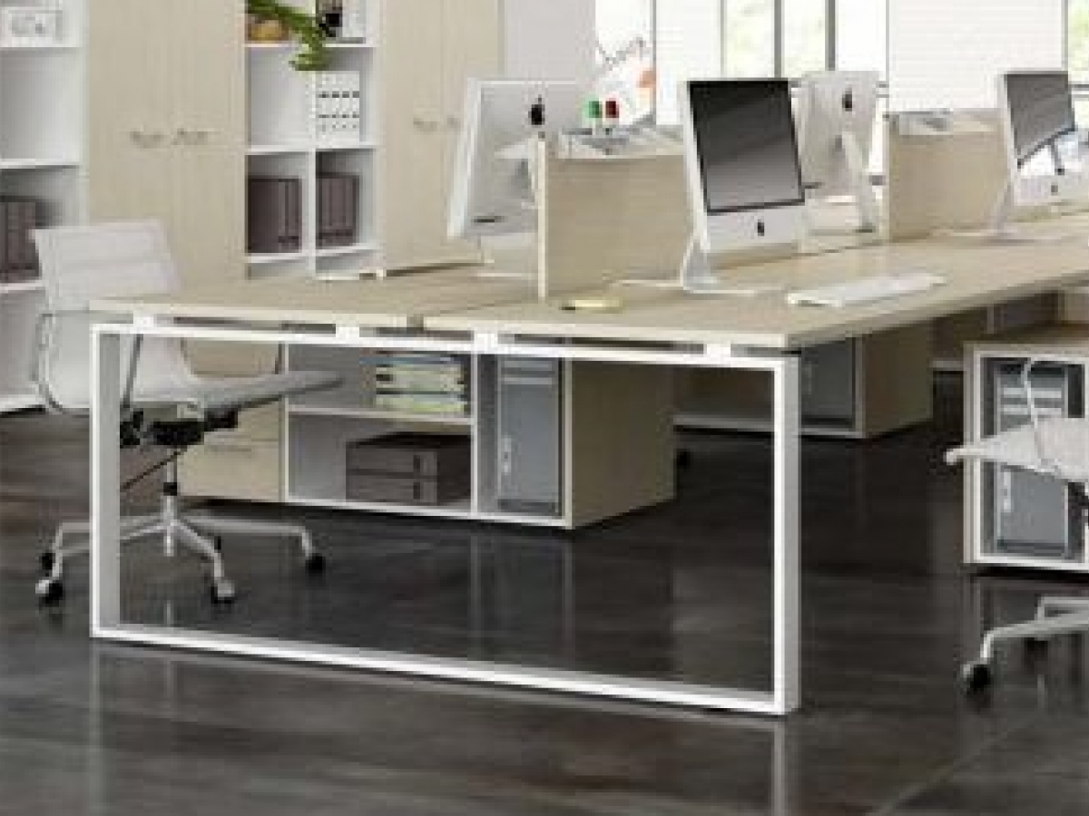 Bureau bench opératif individuel et double OGI Q - Design contemporain pour open-space_2
