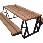 Table pique nique en Pin Kompose avec assises - Mobilier Urbain_2