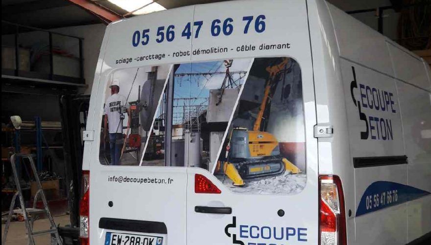 Impression numérique - marquage véhicule - PANO Sign'Service Bordeaux Mérignac - habillage partiel et décoratif_2