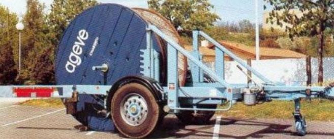 S 5000 A - Remorque Porte-Touret SIPREL - Charge utile 5070 Kg - Polyvalente pour câbles et tubes de grand diamètre_2