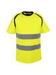 T-shirt jaune haute visibilité - 100% polyester bird-eye 150 g/m² - Bandes rétro-réfléchissantes_2