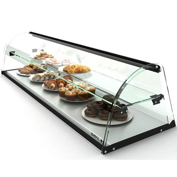 Vitrine neutre à poser - 2 niveaux - 1190 mm - Verre trempé - E26 | Sayl Barcelona -_2