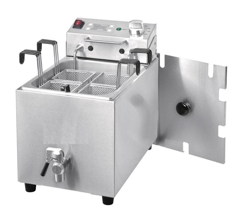 Cuiseur à pâtes professionnel 4 paniers avec minuterie et robinet de vidange_2