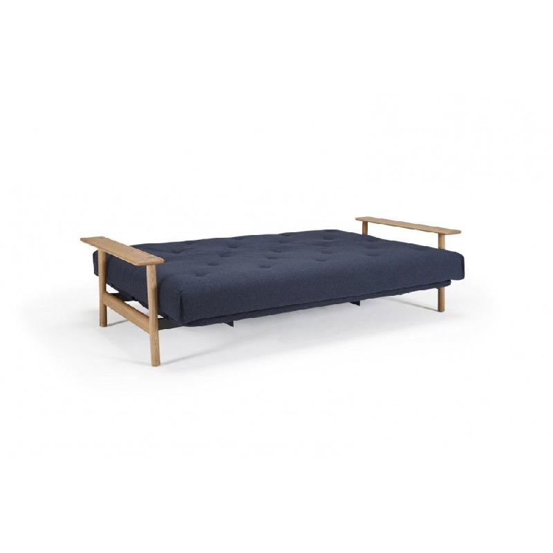 Canapé convertible Innovation Living Balder - Lit 140x200 cm - Tissu Mixed Dance Blue - Design scandinave et confort exceptionnel_2