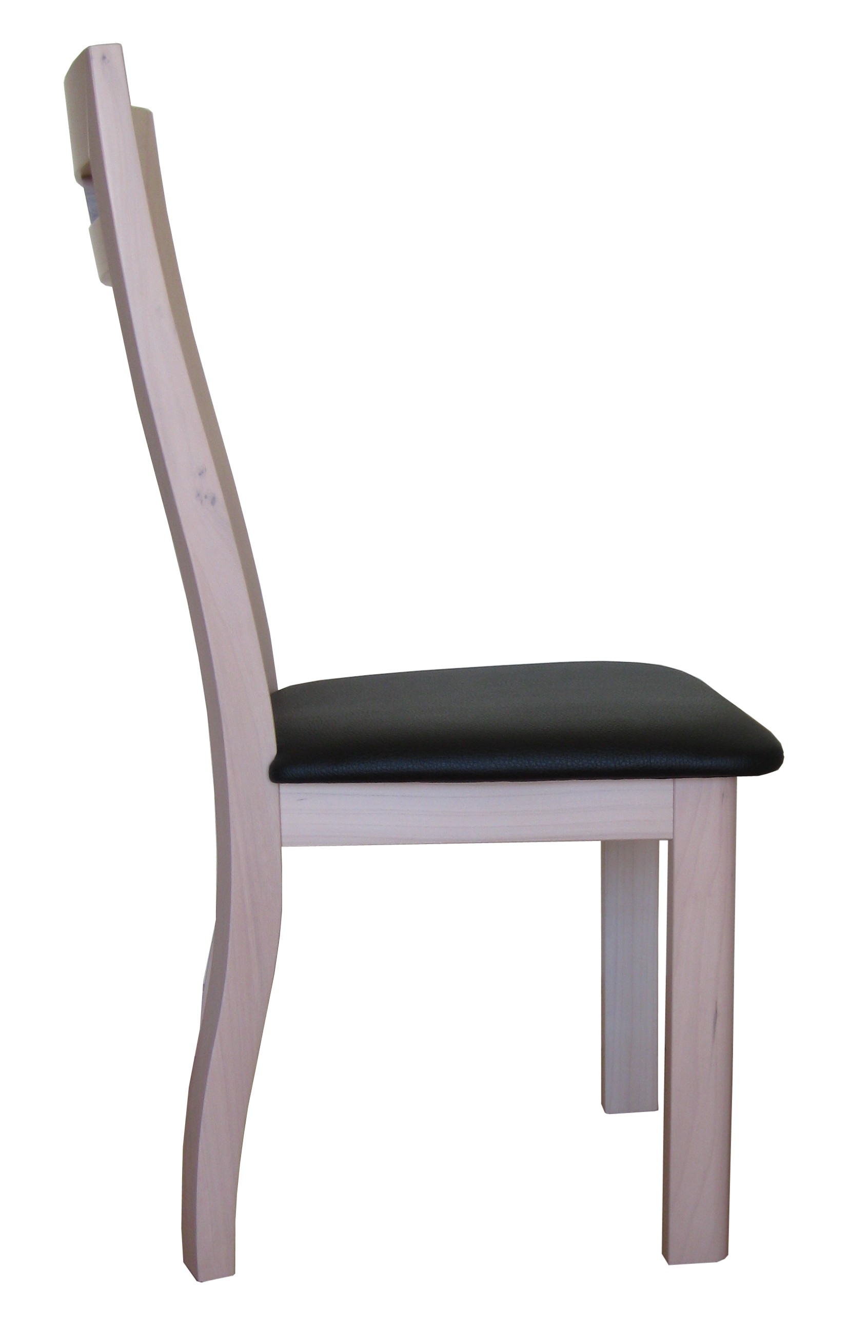 Lot de 2 chaises Oxygène en orme massif - rose et noir - assise garnie en mousse polyéther - fabrication 100% française_2