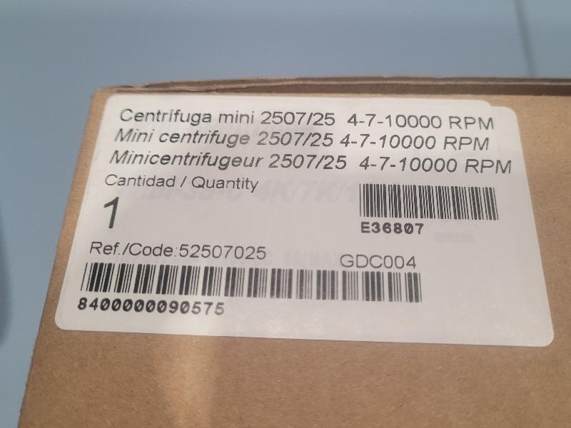 Mini centrifugeuse NAHITA 2507/25 4/7/10000 rpm_2