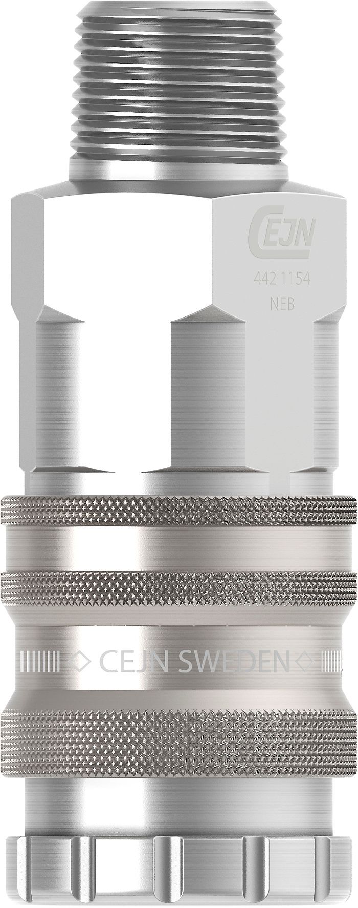 Série 442 - Coupleur CEJN - Acier zingué et laiton avec bague de verrouillage_2