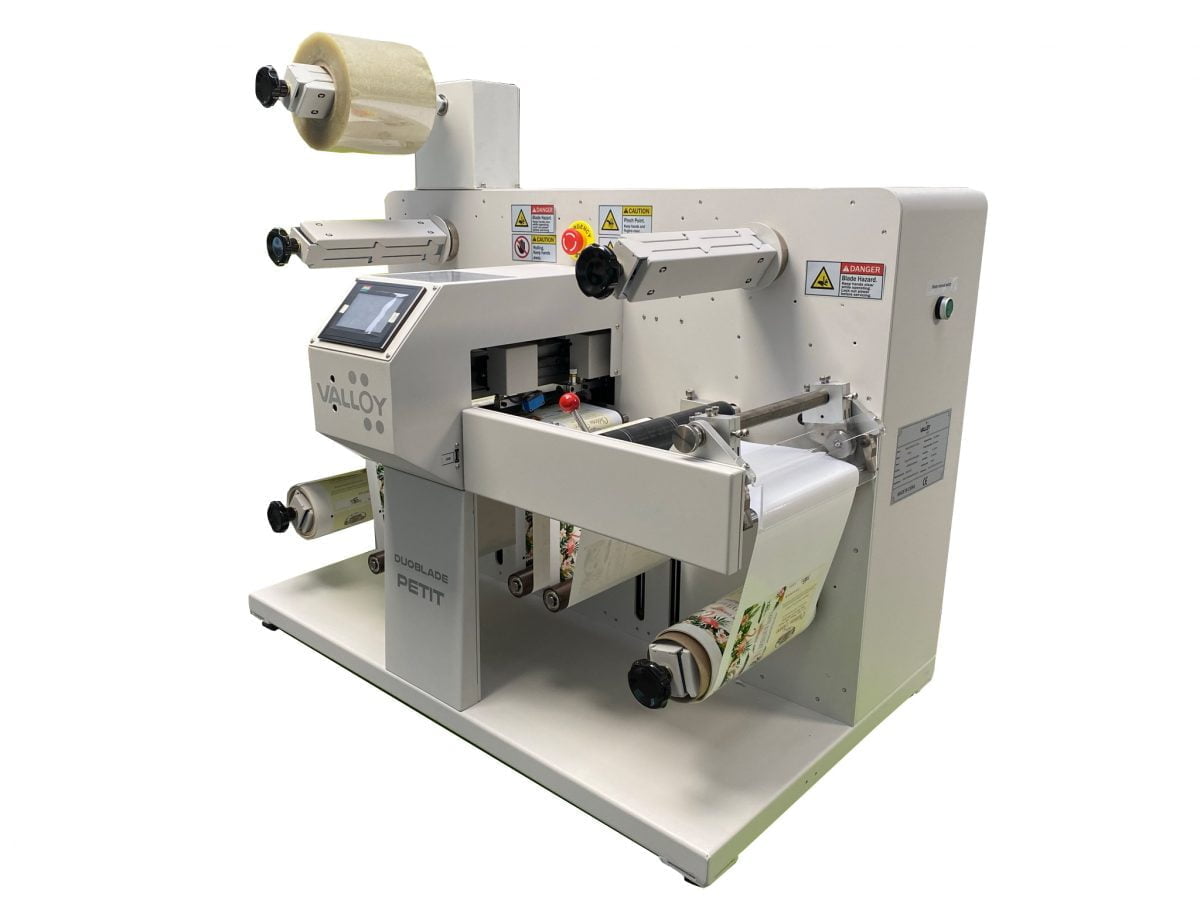 Système de découpe d'étiquettes numérique - Valloy Duoblade Petit - Deux têtes automatiques réglables et lames circulaires pour refente_2