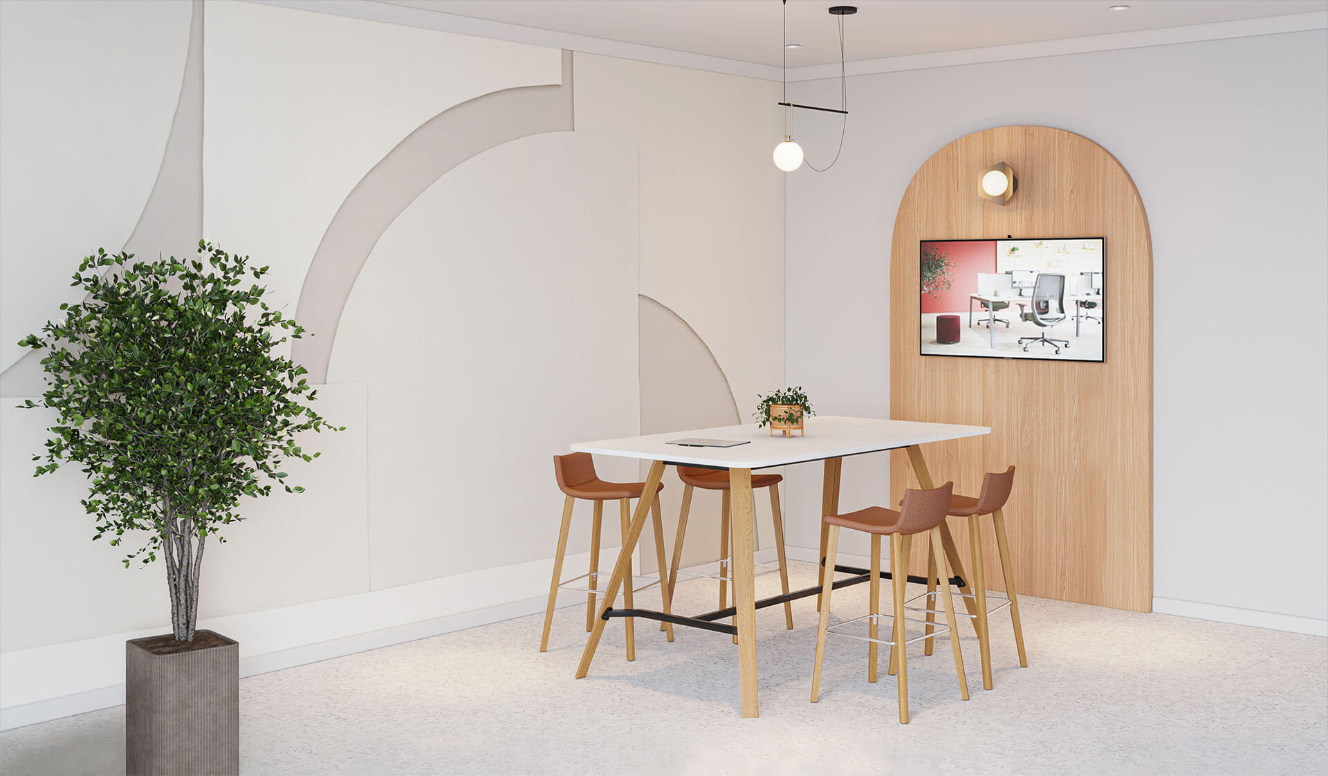 Table de réunion haute design et robuste - Altitude - 6 à 12 places - Fabrication française_2