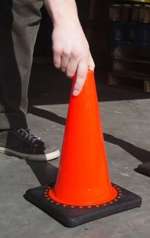 Cône de chantier 30 cm sans bande - PACK de 10 cônes_2