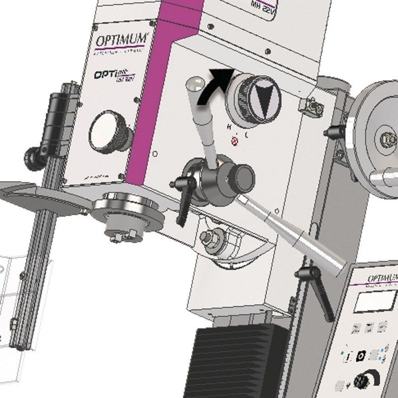 Fraiseuse Optimum MH 22VD - 3338136 - Perceuse-fraiseuse rigide avec variateur et affichage digital_2