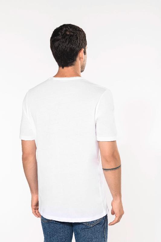 T-shirt bio homme - Col à bords francs, manches courtes - Réf : K398 - Kariban_2