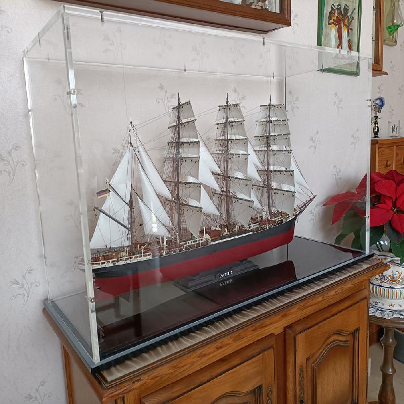 Vitrine cloche sur socle en plexiglas_2