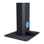 Borngel/2ln - distributeur de gel hydroalcoolique à pédale mécanique - Ingitek - acier noir - capacité 2 litres - fabriqué en France_2