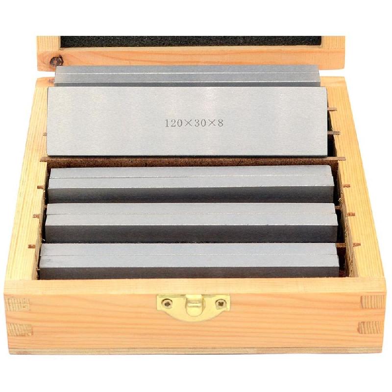 Jeu de cales de fraisage en acier trempé - pas de 5 mm - 200 x 8 mm - précision 0,01 mm_2