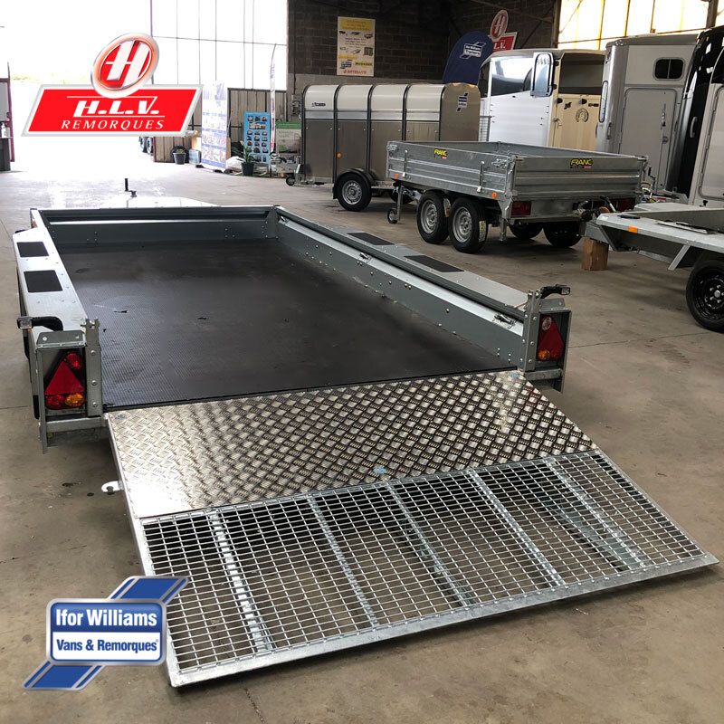 Remorque porte-engins Ifor Williams GX126 - rampe large, PTAC 3500 kg, 3.66 m de long_2